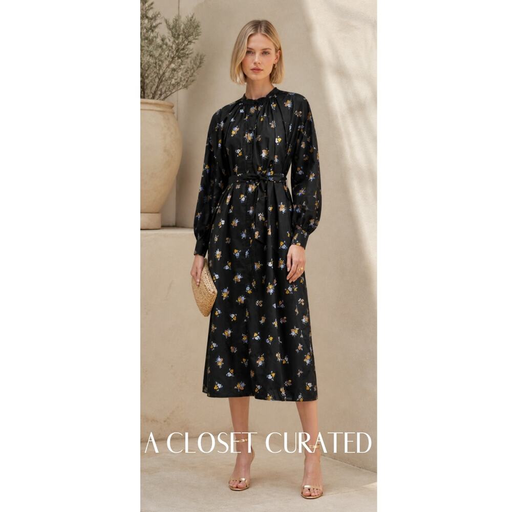 Baum Und Pferdgarten Abilene Midi Dress Small Blue
